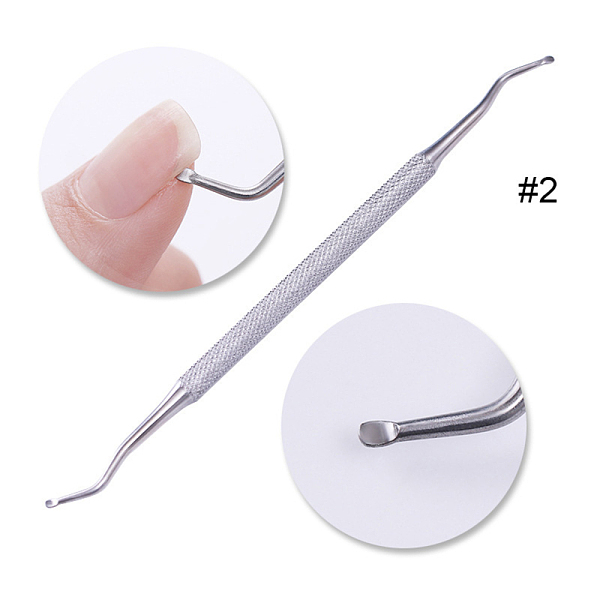 PandaHall Double Head Stainless Steel Cleaning Nail Groove Dirt Spoon, Cuticle Remover, Stainless Steel Color, 126x5mm Stainless Steel
PandaHall Double Head Stainless Steel Cleaning Nail Groove Dirt Spoon, Cuticle Remover, Stainless Steel Color, 126x5mm Stainless Steel