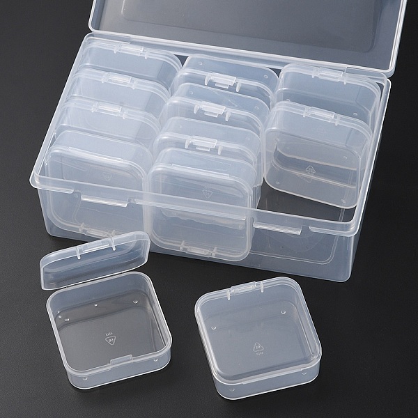 PandaHall 12Pcs Square Plastic Organizer Beads Storage Containers, Clear, 5.4x5.3x2cm, Inner Size: 5.1x5.05x1.5cm Plastic Square Clear
PandaHall 12Pcs Square Plastic Organizer Beads Storage Containers, Clear, 5.4x5.3x2cm, Inner Size: 5.1x5.05x1.5cm Plastic Square Clear