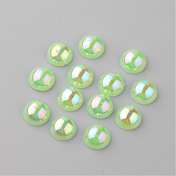 PandaHall Acrylic Cabochons, AB Color Plated, Half Round, Light Green, 8x4mm Acrylic Half Round Green
PandaHall Acrylic Cabochons, AB Color Plated, Half Round, Light Green, 8x4mm Acrylic Half Round Green