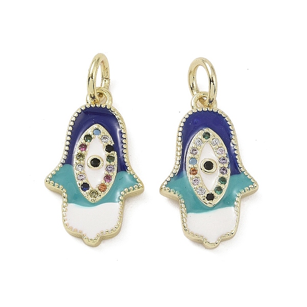 PandaHall Real 18K Gold Plated Brass Micro Pave Cubic Zirconia Pendants, with Enamel and Jump Ring, Hamsa Hand with Evil Eye Charms...
PandaHall Real 18K Gold Plated Brass Micro Pave Cubic Zirconia Pendants, with Enamel and Jump Ring, Hamsa Hand with Evil Eye Charms...