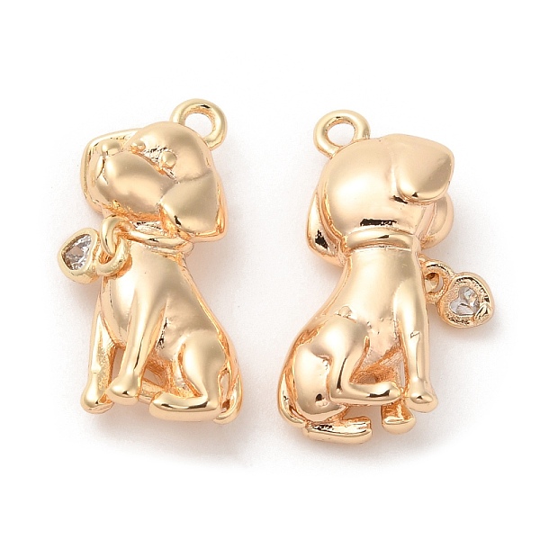 PandaHall Brass with Glass Pendants, Dog & Heart Charm, Real 18K Gold Plated, 17x12x4mm, Hole: 1.2mm Brass+Glass Dog Clear
PandaHall Brass with Glass Pendants, Dog & Heart Charm, Real 18K Gold Plated, 17x12x4mm, Hole: 1.2mm Brass+Glass Dog Clear