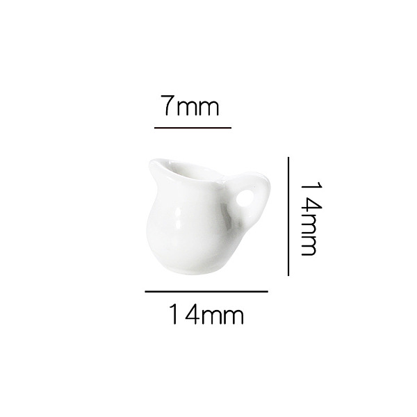 PandaHall Miniature Porcelain Milk Pot Ornaments, Micro Dollhouse Accessories, Simulation Prop Decorations, White, 14x7x14mm Porcelain...
PandaHall Miniature Porcelain Milk Pot Ornaments, Micro Dollhouse Accessories, Simulation Prop Decorations, White, 14x7x14mm Porcelain...