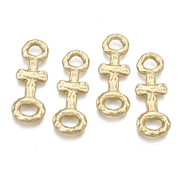 PandaHall Alloy Links Connectors, Textured, Cross, Cadmium Free & Nickel Free & Lead Free, Matte, Real 16K Gold Plated, 30x11x2.5mm, Hole...
PandaHall Alloy Links Connectors, Textured, Cross, Cadmium Free & Nickel Free & Lead Free, Matte, Real 16K Gold Plated, 30x11x2.5mm, Hole...