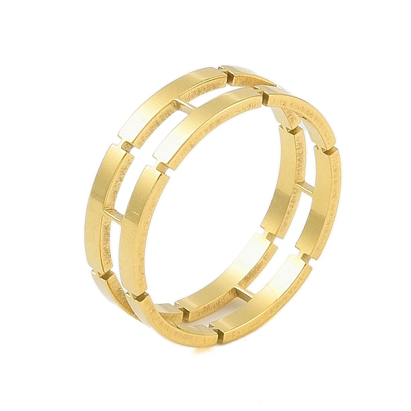 PandaHall 304 Stainless Steel Chain Shape Finger Ring, Wide Band Rings for Women Men, Real 18K Gold Plated, 6mm, US Size 7 3/4(17.9mm) 304...
PandaHall 304 Stainless Steel Chain Shape Finger Ring, Wide Band Rings for Women Men, Real 18K Gold Plated, 6mm, US Size 7 3/4(17.9mm) 304...