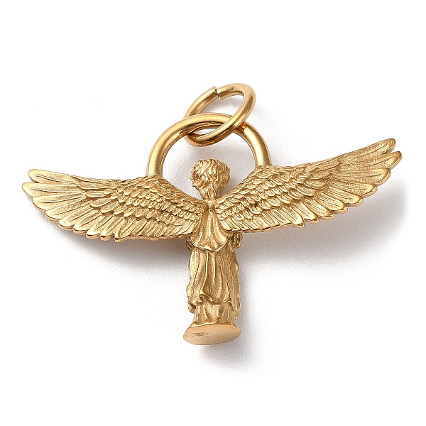 PandaHall Ion Plating(IP) 304 Stainless Steel Pendants, with Jump Ring, Praying Angel Charm, Golden, 28x44.5x7mm, Hole: 6.8mm 304 Stainless...
PandaHall Ion Plating(IP) 304 Stainless Steel Pendants, with Jump Ring, Praying Angel Charm, Golden, 28x44.5x7mm, Hole: 6.8mm 304 Stainless...