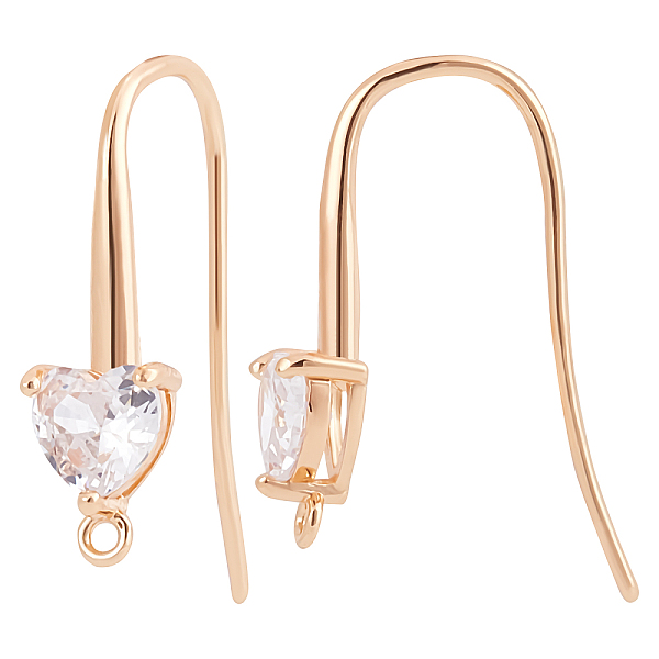 PandaHall Beebeecraft 10Pcs Brass Cubic Zirconia Earring Hooks, Ear Wire, with Horizontal Loops, Real 18K Gold Plated, 22x13mm, Hole: 2mm...
PandaHall Beebeecraft 10Pcs Brass Cubic Zirconia Earring Hooks, Ear Wire, with Horizontal Loops, Real 18K Gold Plated, 22x13mm, Hole: 2mm...