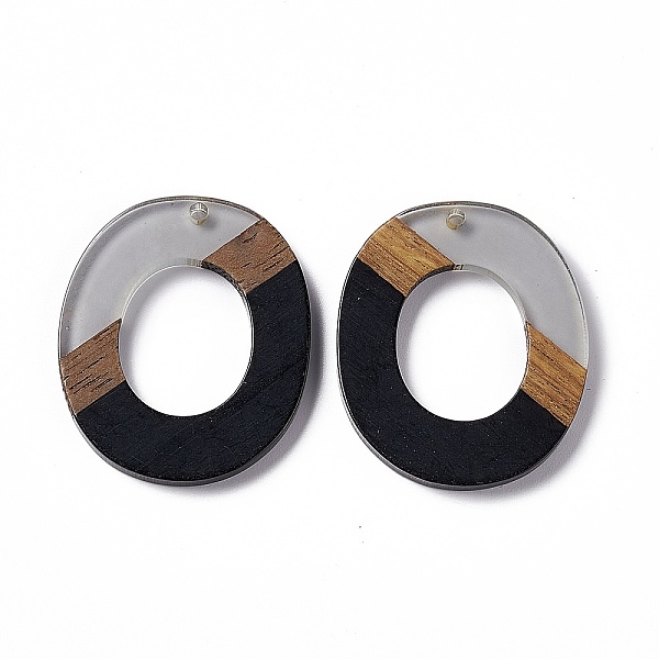 PandaHall Opaque Resin & Walnut Wood Pendants, Donut Charms, Black, 38x32.5x3.5mm, Hole: 2mm Resin+Wood Donut Black
PandaHall Opaque Resin & Walnut Wood Pendants, Donut Charms, Black, 38x32.5x3.5mm, Hole: 2mm Resin+Wood Donut Black