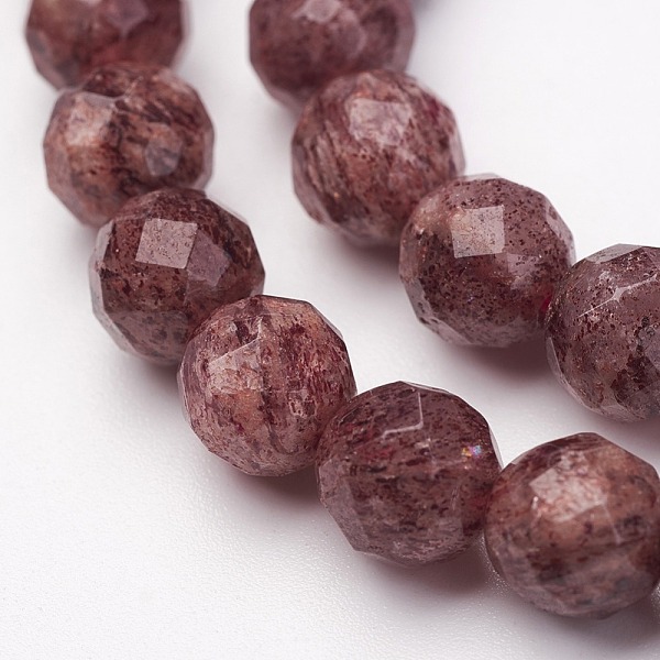 PandaHall Natural Strawberry Quartz Bead Strands, Faceted, Round, 8mm, Hole: 1mm, about 47pcs/strand, 15.15 inch Strawberry Quartz Round
PandaHall Natural Strawberry Quartz Bead Strands, Faceted, Round, 8mm, Hole: 1mm, about 47pcs/strand, 15.15 inch Strawberry Quartz Round