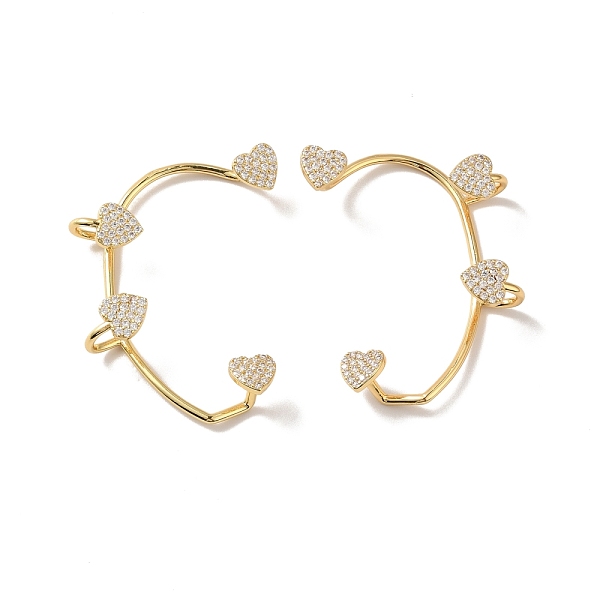 PandaHall Clear Cubic Zirconia Heart Cuff Earrings, Long-Lasting Plated Brass Climber Wrap Around Earrings for Non Piercing, Cadmium Free &...
PandaHall Clear Cubic Zirconia Heart Cuff Earrings, Long-Lasting Plated Brass Climber Wrap Around Earrings for Non Piercing, Cadmium Free &...