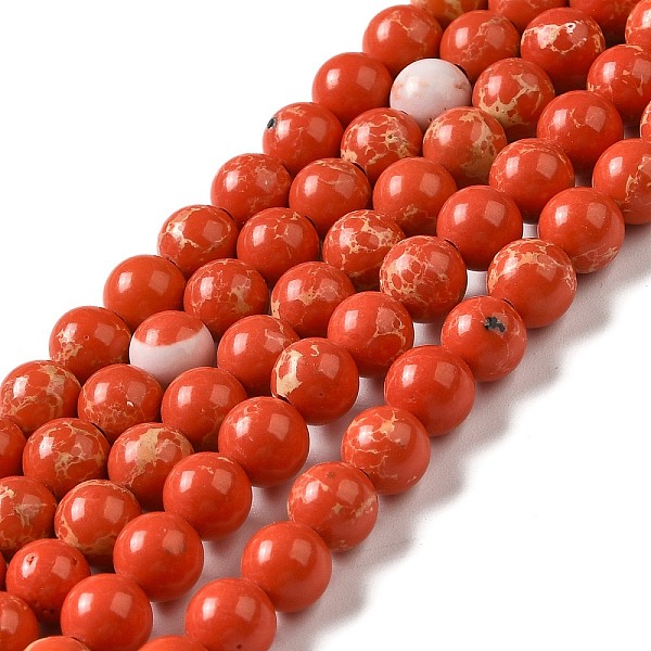PandaHall Synthetic Imperial Jasper Beads Strands, Dyed, Round, Red, 6mm, Hole: 0.8mm, about 63pcs/strand, 14.76 inch(37.5cm) Imperial...
PandaHall Synthetic Imperial Jasper Beads Strands, Dyed, Round, Red, 6mm, Hole: 0.8mm, about 63pcs/strand, 14.76 inch(37.5cm) Imperial...