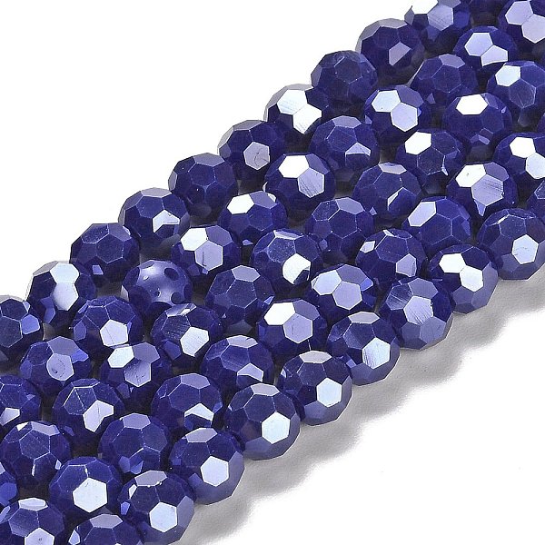 PandaHall Electroplate Opaque Glass Beads Strands, Faceted(32 Facets), Pearl Luster Plated, Round, Dark Slate Blue, 8mm, Hole: 1mm, about...
PandaHall Electroplate Opaque Glass Beads Strands, Faceted(32 Facets), Pearl Luster Plated, Round, Dark Slate Blue, 8mm, Hole: 1mm, about...