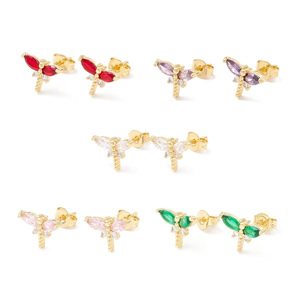 PandaHall Brass Micro Pave Cubic Zirconia Stud Earring, Real 18K Gold Plated, Dragonfly, Mixed Color, 7.5x10mm, Pin: 1mm Cubic Zirconia..., Multicolor
PandaHall Brass Micro Pave Cubic Zirconia Stud Earring, Real 18K Gold Plated, Dragonfly, Mixed Color, 7.5x10mm, Pin: 1mm Cubic Zirconia..., Multicolor