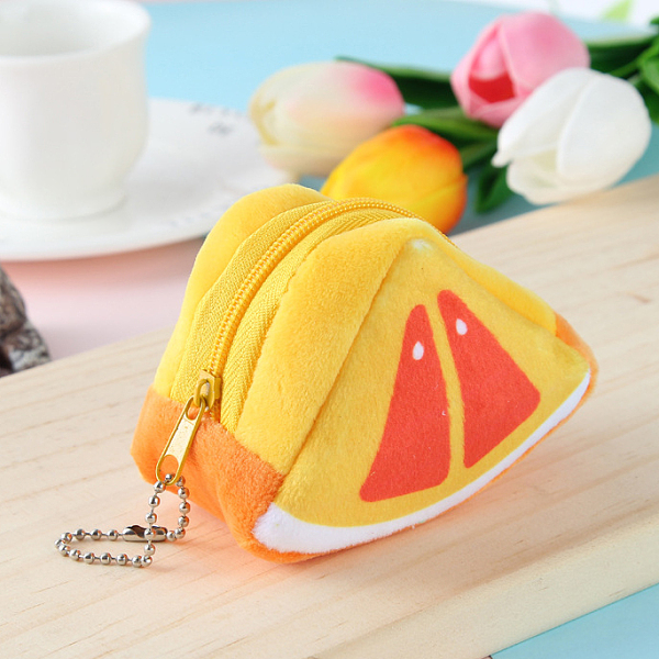 PandaHall Plush Fruit Wallets, with Iron Keychain Clasps, Orange Pattern, 6x9cm Cloth Orange Gold
PandaHall Plush Fruit Wallets, with Iron Keychain Clasps, Orange Pattern, 6x9cm Cloth Orange Gold