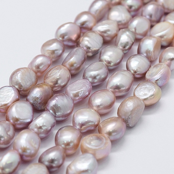 PandaHall Natural Cultured Freshwater Pearl Beads Strands, Potato, Misty Rose, 8~10x7~8x7~8mm, Hole: 0.5mm, about 36pcs/strand, 13.58 inch..., Red
PandaHall Natural Cultured Freshwater Pearl Beads Strands, Potato, Misty Rose, 8~10x7~8x7~8mm, Hole: 0.5mm, about 36pcs/strand, 13.58 inch..., Red