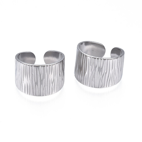 PandaHall 304 Stainless Steel Texture Open Cuff Ring, Chunky Wide Ring for Women, Stainless Steel Color, US Size 7 1/4(17.5mm) 304 Stainless...
PandaHall 304 Stainless Steel Texture Open Cuff Ring, Chunky Wide Ring for Women, Stainless Steel Color, US Size 7 1/4(17.5mm) 304 Stainless...