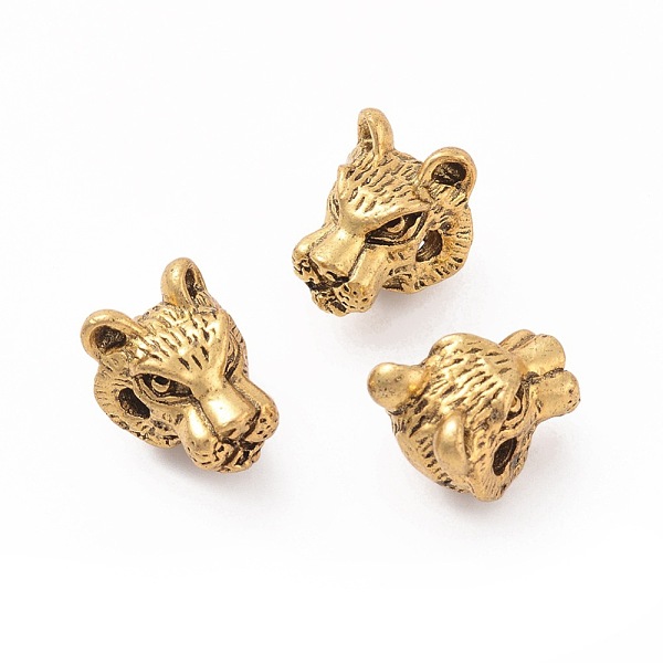 PandaHall Tibetan Style Alloy Beads, Tiger Head, Antique Golden, 11.5x10x9mm, Hole: 2mm Alloy Tiger
PandaHall Tibetan Style Alloy Beads, Tiger Head, Antique Golden, 11.5x10x9mm, Hole: 2mm Alloy Tiger