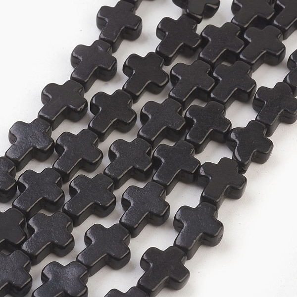 PandaHall Synthetic Turquoise Beads Strands, Dyed, Cross, Black, 10x8x3mm, Hole: 1mm, about 38pcs/strand, 15 inch Synthetic Turquoise Cross...
PandaHall Synthetic Turquoise Beads Strands, Dyed, Cross, Black, 10x8x3mm, Hole: 1mm, about 38pcs/strand, 15 inch Synthetic Turquoise Cross...