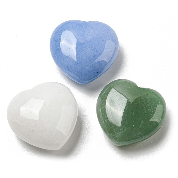 PandaHall 3Pcs 3 Style Natural Mixed Gemstone Beads, No Hole/Undrilled, Heart, 25~26x25x10.5~13mm, 1pc/style Mixed Stone Heart
PandaHall 3Pcs 3 Style Natural Mixed Gemstone Beads, No Hole/Undrilled, Heart, 25~26x25x10.5~13mm, 1pc/style Mixed Stone Heart