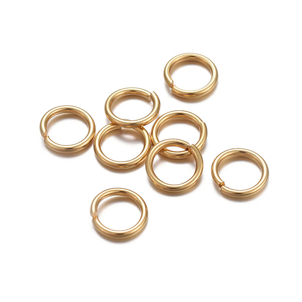 PandaHall 304 Stainless Steel Open Jump Rings, Real 24K Gold Plated, 18 Gauge, 7x1mm, Inner Diameter: 5mm 304 Stainless Steel
PandaHall 304 Stainless Steel Open Jump Rings, Real 24K Gold Plated, 18 Gauge, 7x1mm, Inner Diameter: 5mm 304 Stainless Steel