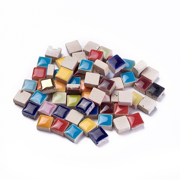 PandaHall Porcelain Cabochons, Mosaic Tiles, for Home Decoration or DIY Crafts, Square, Mixed Color, 9~10x9~10x5~7mm, about 1025pcs/1000g..., Multicolor
PandaHall Porcelain Cabochons, Mosaic Tiles, for Home Decoration or DIY Crafts, Square, Mixed Color, 9~10x9~10x5~7mm, about 1025pcs/1000g..., Multicolor