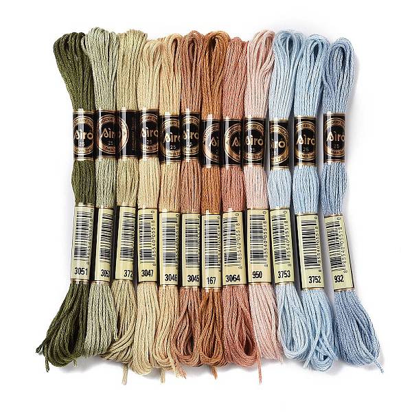 PandaHall 12 Skeins 12 Colors 6-Ply Polyester Embroidery Floss, Cross Stitch Threads, Heath Color Series, Mixed Color, 0.5mm, about 8.75..., Multicolor
PandaHall 12 Skeins 12 Colors 6-Ply Polyester Embroidery Floss, Cross Stitch Threads, Heath Color Series, Mixed Color, 0.5mm, about 8.75..., Multicolor