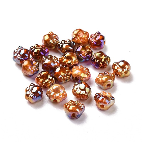 PandaHall UV Plating Rainbow Iridescent Acrylic Beads, with Gold Foil, Cat Paw Print, Sienna, 13x15x10mm, Hole: 3mm Acrylic Others Brown
PandaHall UV Plating Rainbow Iridescent Acrylic Beads, with Gold Foil, Cat Paw Print, Sienna, 13x15x10mm, Hole: 3mm Acrylic Others Brown