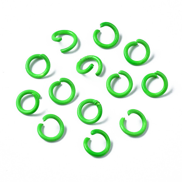 PandaHall Spray Painted Iron Open Jump Rings, Lime, 10.5x1mm, Inner Diameter: 8mm, about 3738pcs/971g Iron Green
PandaHall Spray Painted Iron Open Jump Rings, Lime, 10.5x1mm, Inner Diameter: 8mm, about 3738pcs/971g Iron Green