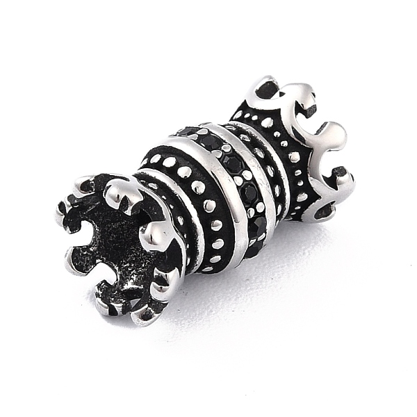 PandaHall 304 Stainless Steel Bead Caps, with Jet Rhinestone, Tibetan Style, Double Crown, Antique Silver, 16x9mm, Hole: 3mm 304 Stainless...
PandaHall 304 Stainless Steel Bead Caps, with Jet Rhinestone, Tibetan Style, Double Crown, Antique Silver, 16x9mm, Hole: 3mm 304 Stainless...