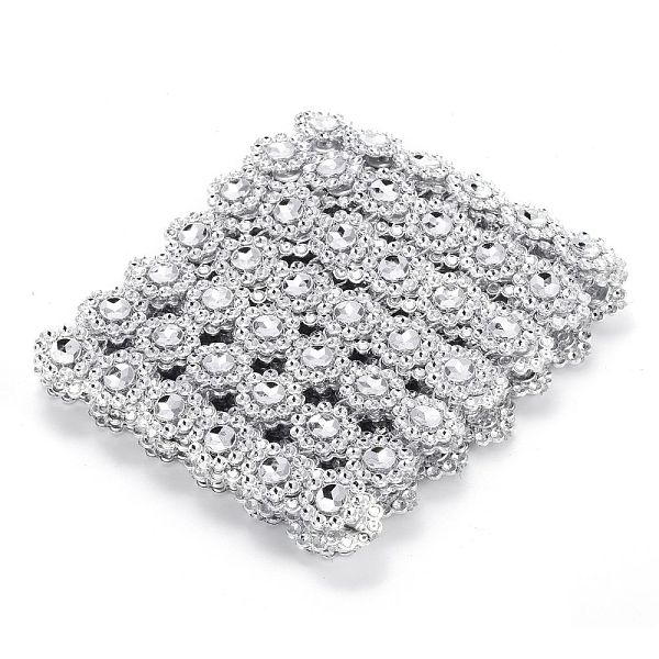PandaHall 6 Rows Plastic Diamond Mesh Wrap Roll, Rhinestone Crystal Ribbon, for DIY Wedding Party Favors Decorations Craft, Silver, 97x2mm...
PandaHall 6 Rows Plastic Diamond Mesh Wrap Roll, Rhinestone Crystal Ribbon, for DIY Wedding Party Favors Decorations Craft, Silver, 97x2mm...