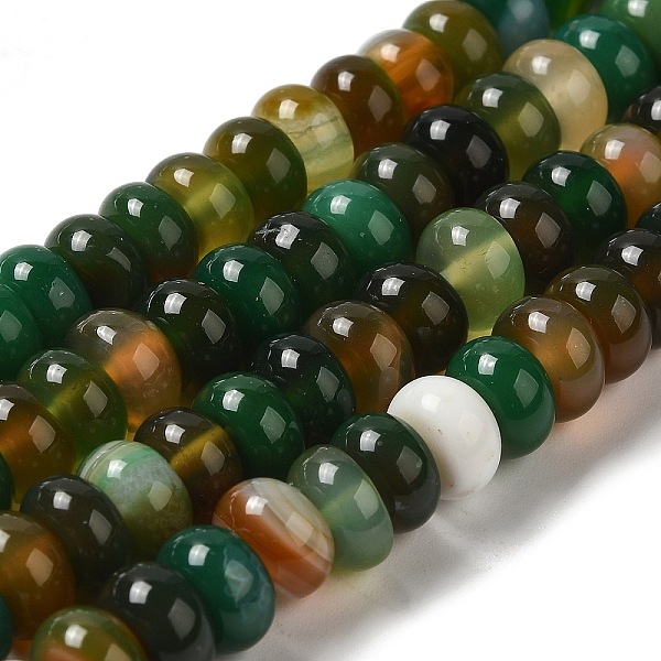 PandaHall Natural Agate Beads Strands, Dyed & Heated, Rondelle, Sea Green, 8~8.5x4.5~5.5mm, Hole: 1.4mm, about 41pcs/strand, 7.40~7.48''...
PandaHall Natural Agate Beads Strands, Dyed & Heated, Rondelle, Sea Green, 8~8.5x4.5~5.5mm, Hole: 1.4mm, about 41pcs/strand, 7.40~7.48''...