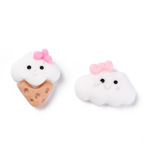 PandaHall Opaque Resin Cabochons, Ice Cream & Cloud, White, Ice cream: 14x12x6mm, Cloud: 11x15x4mm. Resin Cloud White
PandaHall Opaque Resin Cabochons, Ice Cream & Cloud, White, Ice cream: 14x12x6mm, Cloud: 11x15x4mm. Resin Cloud White
