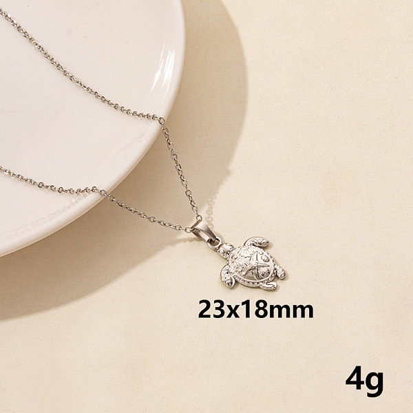 PandaHall 304 Stainless Steel Turtle Pendant Necklaces, Cable Chain Necklaces for Women Stainless Steel Turtle
PandaHall 304 Stainless Steel Turtle Pendant Necklaces, Cable Chain Necklaces for Women Stainless Steel Turtle