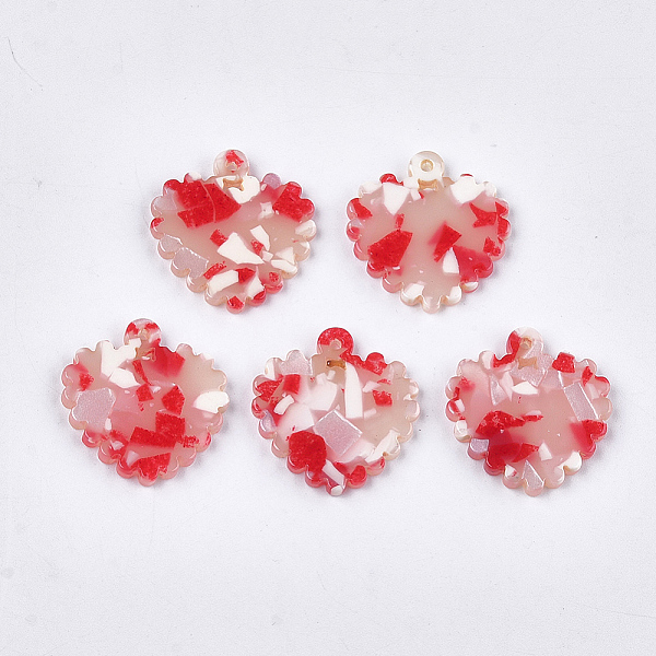 PandaHall Cellulose Acetate(Resin) Pendants, Heart, Red, 25x23x2.5mm, Hole: 1.5mm Cellulose Acetate Heart Red
PandaHall Cellulose Acetate(Resin) Pendants, Heart, Red, 25x23x2.5mm, Hole: 1.5mm Cellulose Acetate Heart Red