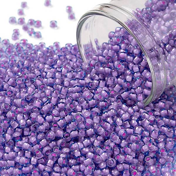 PandaHall TOHO Round Seed Beads, Japanese Seed Beads, (937) Inside Color Aqua/Bubble Gum Pink Lined, 11/0, 2.2mm, Hole: 0.8mm, about..., Blue
PandaHall TOHO Round Seed Beads, Japanese Seed Beads, (937) Inside Color Aqua/Bubble Gum Pink Lined, 11/0, 2.2mm, Hole: 0.8mm, about..., Blue
