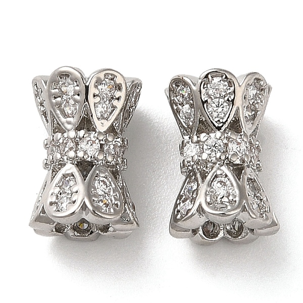 PandaHall Brass Micro Pave Cubic Zirconia Beads, Column with Teardrop, Platinum, 10x6.5mm, Hole: 1.6mm Brass+Cubic Zirconia Column Clear
PandaHall Brass Micro Pave Cubic Zirconia Beads, Column with Teardrop, Platinum, 10x6.5mm, Hole: 1.6mm Brass+Cubic Zirconia Column Clear
