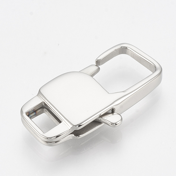 PandaHall 304 Stainless Steel Lobster Claw Clasps, Rectangle, Stainless Steel Color, 23x12x4mm, Hole: 3x4.5mm 304 Stainless Steel Rectangle
PandaHall 304 Stainless Steel Lobster Claw Clasps, Rectangle, Stainless Steel Color, 23x12x4mm, Hole: 3x4.5mm 304 Stainless Steel Rectangle