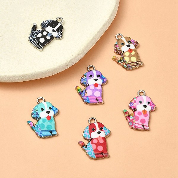 PandaHall 12Pcs 6 Colors Alloy Enamel Pandants, Lead Free & Cadmium Free, Platinum, Dog Charm, Mixed Color, 21.5x16x2mm, Hole: 1.8mm..., Multicolor
PandaHall 12Pcs 6 Colors Alloy Enamel Pandants, Lead Free & Cadmium Free, Platinum, Dog Charm, Mixed Color, 21.5x16x2mm, Hole: 1.8mm..., Multicolor