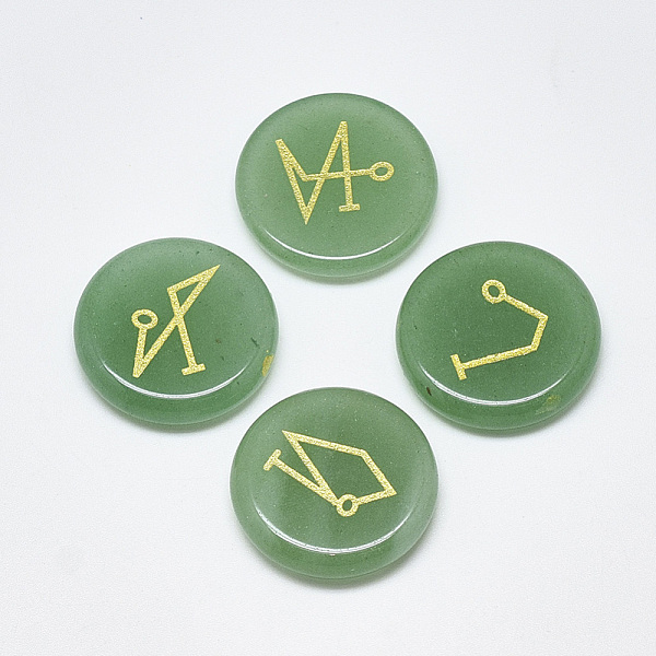 PandaHall Natural Green Aventurine Cabochons, Flat Round with Pattern, 25x5.5mm, 4pcs/set Green Aventurine Flat Round
PandaHall Natural Green Aventurine Cabochons, Flat Round with Pattern, 25x5.5mm, 4pcs/set Green Aventurine Flat Round