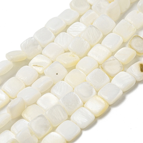 PandaHall Natural Freshwater Shell Beads Strands, Square, Ghost White, 6~6.5x5.5~6x2.5~3mm, Hole: 0.8mm, about 61~62pcs/strand, 14.17~14.49...
PandaHall Natural Freshwater Shell Beads Strands, Square, Ghost White, 6~6.5x5.5~6x2.5~3mm, Hole: 0.8mm, about 61~62pcs/strand, 14.17~14.49...
