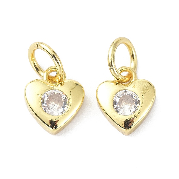 PandaHall Brass Cubic Zirconia Charms, with Jump Ring, Long-Lasting Plated, Lead Free & Cadmium Free, Heart, Real 18K Gold Plated..., Clear
PandaHall Brass Cubic Zirconia Charms, with Jump Ring, Long-Lasting Plated, Lead Free & Cadmium Free, Heart, Real 18K Gold Plated..., Clear
