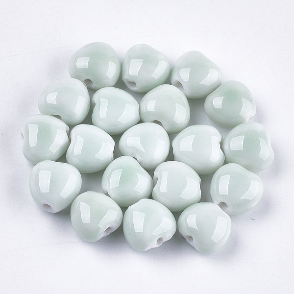 PandaHall Handmade Porcelain Beads, Bright Glazed Porcelain Style, Heart, Light Cyan, 10.5~11.5x11.5~12.5x8.5~9mm, Hole: 1.5~2mm Porcelain...
PandaHall Handmade Porcelain Beads, Bright Glazed Porcelain Style, Heart, Light Cyan, 10.5~11.5x11.5~12.5x8.5~9mm, Hole: 1.5~2mm Porcelain...