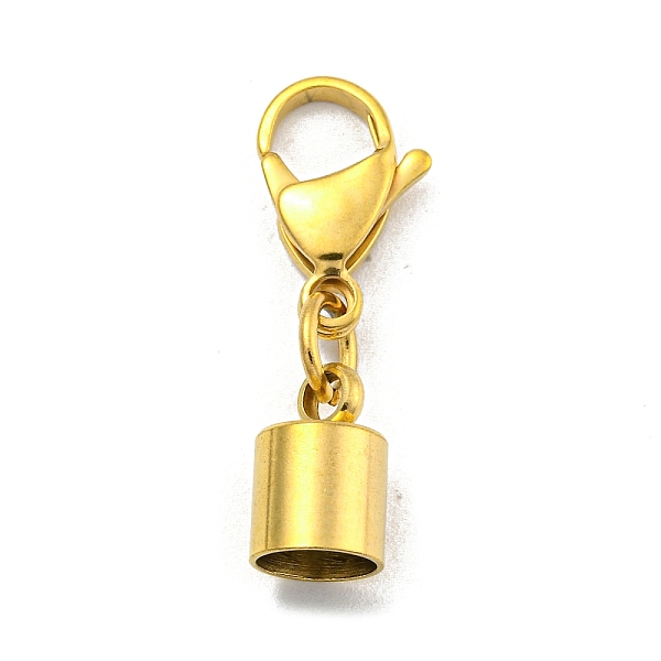 PandaHall 304 Stainless Steel Cord Ends, with Lobster Claw Clasps, Golden, 28mm, Inner Diameter: 6mm 304 Stainless Steel
PandaHall 304 Stainless Steel Cord Ends, with Lobster Claw Clasps, Golden, 28mm, Inner Diameter: 6mm 304 Stainless Steel