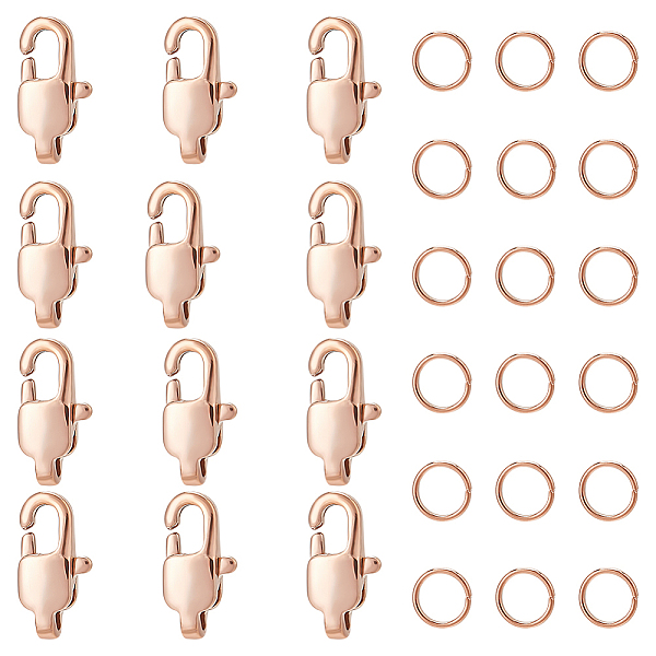 PandaHall UNICRAFTALE 12 Pcs 11mm Long Rose Gold 304 Stainless Steel Lobster Claw Clasp with 20Pcs Open Jump Ring Metal Lobster Clasps Ion...
PandaHall UNICRAFTALE 12 Pcs 11mm Long Rose Gold 304 Stainless Steel Lobster Claw Clasp with 20Pcs Open Jump Ring Metal Lobster Clasps Ion...