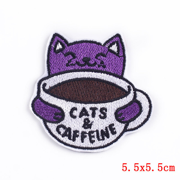 PandaHall Cat Theme Computerized Embroidery Cloth Iron on/Sew on Patches, Costume Accessories, Dark Violet, 55x55mm Cloth Cat Shape
PandaHall Cat Theme Computerized Embroidery Cloth Iron on/Sew on Patches, Costume Accessories, Dark Violet, 55x55mm Cloth Cat Shape
