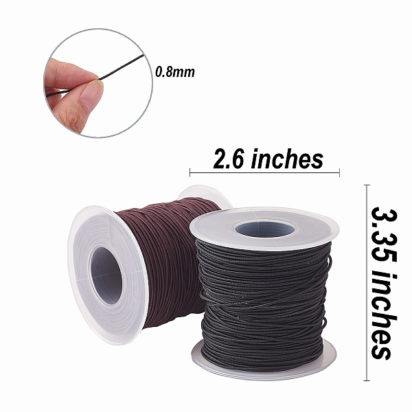 PandaHall 2Rolls 2 Colors Round Elastic Cord Wrapped by Nylon Thread, 0.8mm, about 54.68 yards(50m)/roll, Mixed Color, 0.8mm, about 54.68..., Multicolor
PandaHall 2Rolls 2 Colors Round Elastic Cord Wrapped by Nylon Thread, 0.8mm, about 54.68 yards(50m)/roll, Mixed Color, 0.8mm, about 54.68..., Multicolor