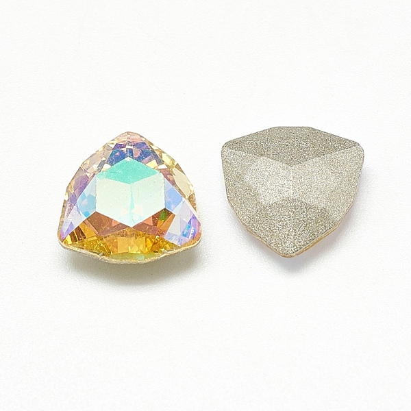 PandaHall DIY Pointed Back K9 Glass Rhinestone Cabochons, Random Color Back Plated, Faceted, Triangle, Paradise Shine, 12x12x4.5mm Glass..., Yellow
PandaHall DIY Pointed Back K9 Glass Rhinestone Cabochons, Random Color Back Plated, Faceted, Triangle, Paradise Shine, 12x12x4.5mm Glass..., Yellow