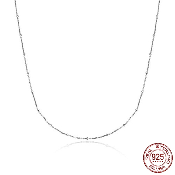 PandaHall 925 Sterling Silver Satellite Chains Necklaces, Silver, 18.90 inch(48cm) Sterling Silver
PandaHall 925 Sterling Silver Satellite Chains Necklaces, Silver, 18.90 inch(48cm) Sterling Silver