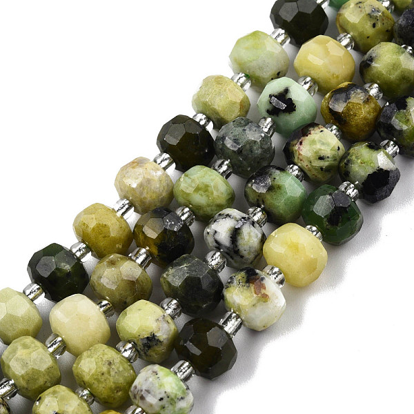 PandaHall Natural Serpentine Beads Strands, with Seed Beads, Faceted, Rondelle, 8x6mm, Hole: 1mm, about 20~22pcs/strand, 7.09 inch(18cm)...
PandaHall Natural Serpentine Beads Strands, with Seed Beads, Faceted, Rondelle, 8x6mm, Hole: 1mm, about 20~22pcs/strand, 7.09 inch(18cm)...