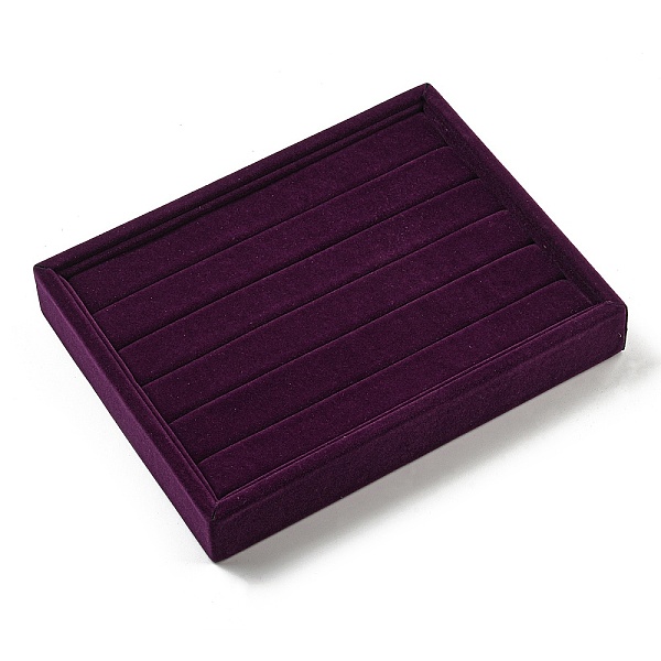 PandaHall 5-Slot Velvet Ring Display Storage Boxes, Plush Ring Organzier Trays, Rectangle, Purple, 20.2x15.3x3cm Velvet Rectangle Purple
PandaHall 5-Slot Velvet Ring Display Storage Boxes, Plush Ring Organzier Trays, Rectangle, Purple, 20.2x15.3x3cm Velvet Rectangle Purple