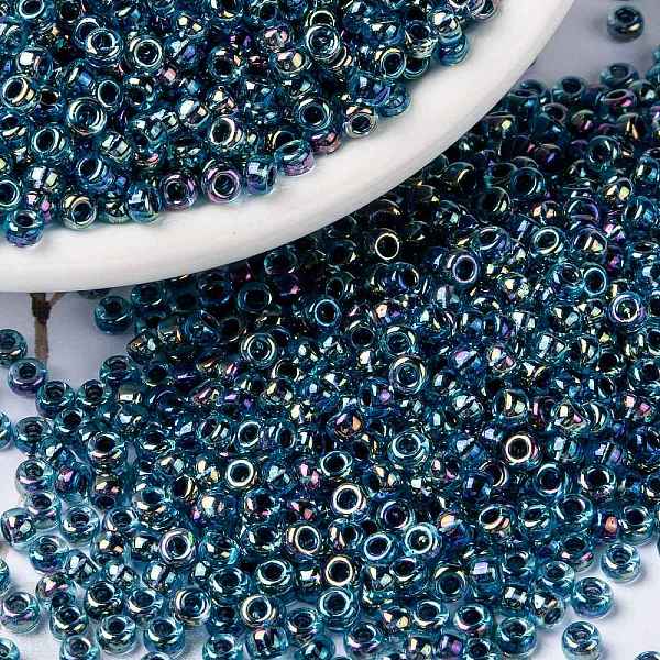 PandaHall MIYUKI Round Rocailles Beads, Japanese Seed Beads, 8/0, (RR339) Blue Lined Aqua AB, 8/0, 3mm, Hole: 1mm, about...
PandaHall MIYUKI Round Rocailles Beads, Japanese Seed Beads, 8/0, (RR339) Blue Lined Aqua AB, 8/0, 3mm, Hole: 1mm, about...
